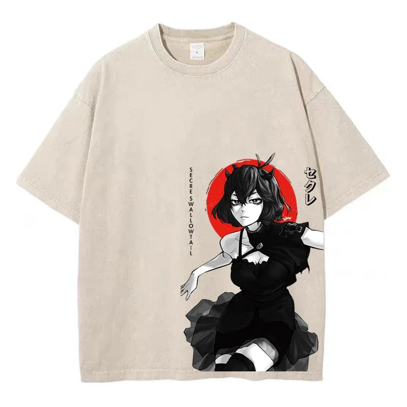 Trendy Retro Vibes: Anime Manga Graphic Tees.