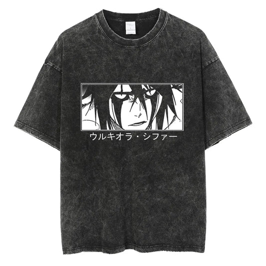 Ulquiorra Heat Bleach Anime T-Shirts: Unleash the Harajuku Casual Style.